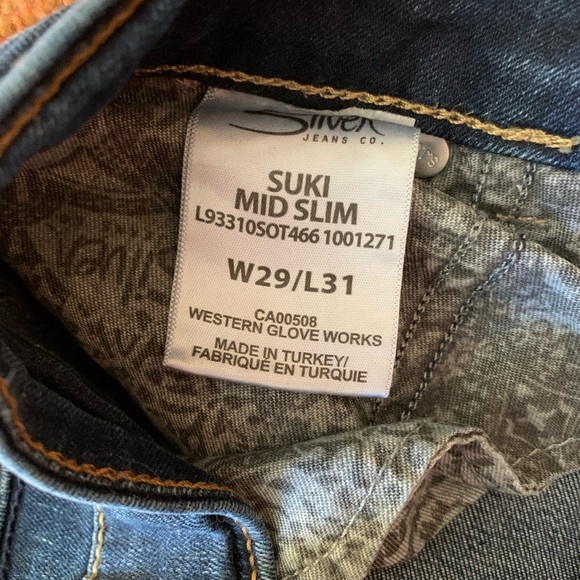 Silver Suki Jeans 29/31 - Picture 3 of 3